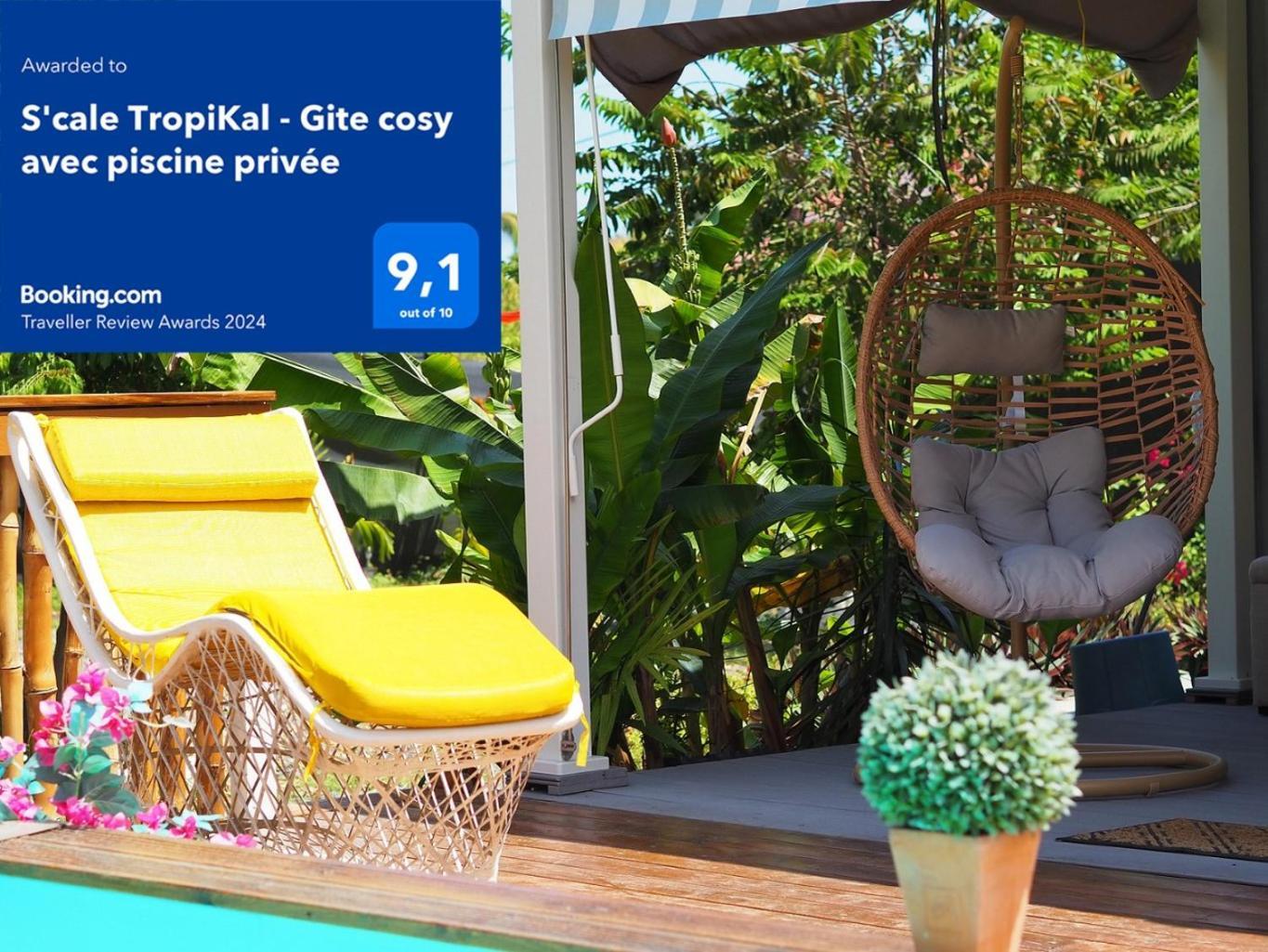 Gite cosy climatisé avec piscine privée Petit-Canal Exterior foto
